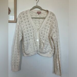 Show me your mumu white cardigan XS